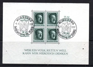 GERMANY, BLOCK SOUVENIR, NUREMBERG, 1937     #OC22-02 - Picture 1 of 1