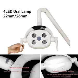 Dental LED Lamp Oral Light Induction Senser For Dental Unit Chair 4 LED Light - Picture 1 of 20
