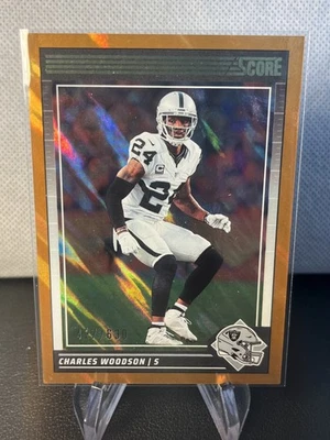 2024 Score Charles Woodson #152 Lava/630 Raiders Foto 1 de 2