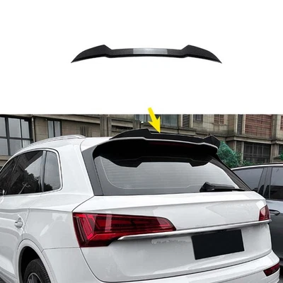 Para 2018-2024 Audi Q5 FY Sline SUV fibra de carbono ABS teto spoiler tampa labial acabamento - Imagem 1 de 4