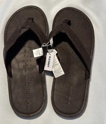 Chanclas marrones para hombre 12 13 Old Navy Foto 1 de 2