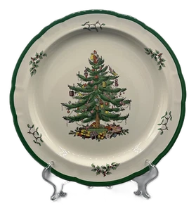 Plato redondo Spode para cortar árbol de Navidad para servir Inglaterra de colección - Imagen 1 de 2