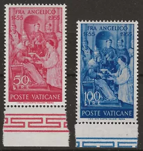 1955 Città del Vaticano - Cinquecentenario Morte Fra Angelico 2 val. MNH** - Picture 1 of 1