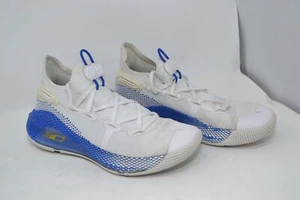 Under Armour BGS Curry 6 Boys 6Y Basketball Shoes White Blue Sneaker 3020415-103 - Picture 1 of 15