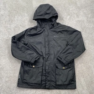 Mountain Warehouse Full Zip Up Hooded Waterproof Jacket Youth Size 13 Black - Picture 1 of 14