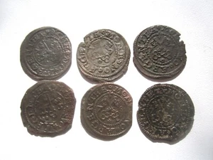 6x RIGA FREE CITY, POLONIA, LETONIA CHELINES - Imagen 1 de 2