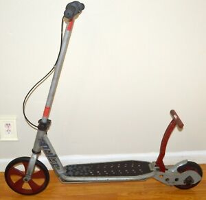 VINTAGE PULSE KICK 'N GO SCOOTER STEEL FRAME FOLDABLE RED PEDAL COLLECTIBLE!!