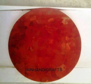 2' Marble Table Top Coffee center corner Inlay round Home Decor antique k3 - Picture 1 of 3