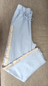 EUC WOMAN'S PULL-ON / ELASTIC DRAWSTRING WAIST BLUE COTTON PANTS -- SIZE LARGE L - Picture 1 of 6