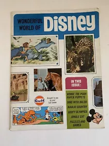 Wonderful World of Disney Gulf Magazine Vol 1 No. 1 publicidad promocional de gasolina - Imagen 1 de 6