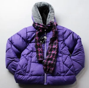 S Rothschild & Co Girls Solid Quilted Puffer Jacket AC2 Purple Small (7/8) NWT  - Picture 1 of 4