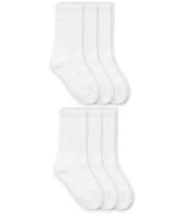 Jefferies Socks Boys Girls Seamless Sport Athletic School Ribbed Crew Socks 6 PK - Picture 1 of 7