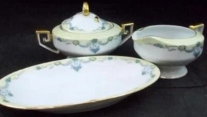 Tirschenreuth Mayfair Grupo de Plato de Relish y Juego de Crema y Azúcarero 4243 - Imagen 1 de 11