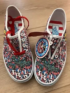 NUEVO Vans Auténtico WHERE'S WALDO Edición Limitada Clásico Hombre 5/Mujer 6.5 - Imagen 1 de 8