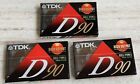 New Lot (3) Sealed Tdk D90 High Output Cassette Tapes Iec1/ Type 1 Tapes