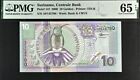 Suriname 10 Gulden Pick# 147 2000 Pmg 65 Epq Gem Unc Banknote