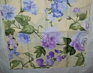 6 Floral Lite Gelb Polyester Druck Servietten 18" x 18" Vintage  - Bild 1 von 4