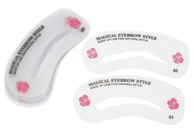  Set 24 Estilos Plantillas Modeladoras de Cejas Acicalamiento Modelador Plantilla Maquillaje Kit de Herramientas Foto 1 de 4