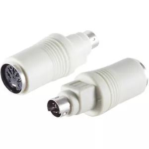 Tastatur Adapter PS2 auf DIN 6-Pol. Mini Din Stecker auf 5-Pol. DIN Buchse - Bild 1 von 1