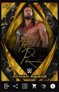 Topps WWE Slam Roman Reigns February 2025 Gold VIP Sig DIGITAL - Picture 1 of 1