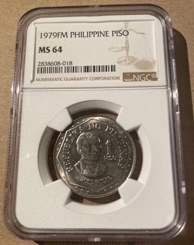 1979 FM Philippines NGC MS 64 - Business Strike! Copper-Nickel! Cover