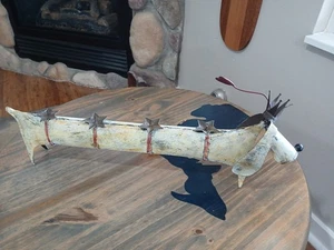 Rustic Metalwork Dashound Candleholder - Picture 1 of 21