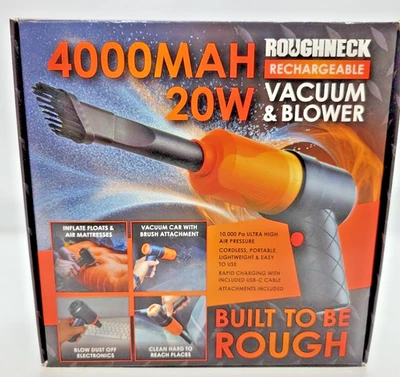 CUELLO REDONDO, 4000 MAh, 20 w, aspiradora y soplador, filtro reutilizable, inflar y limpiar (c4) Foto 1 de 4