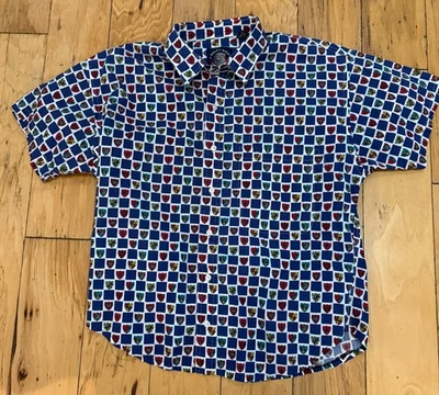 GANT Salty Dog Short Sleeve Button Shirt Size 1X  Navy, White, Red 100% cotton - Image 1 of 4