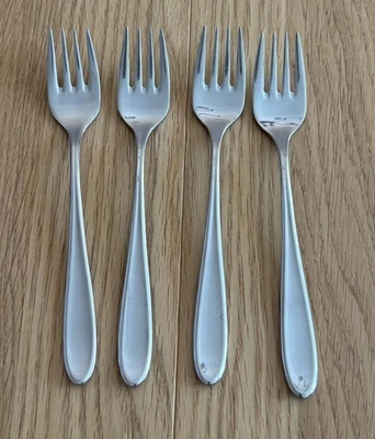 4 WMF Cromargan Artisan Korea Stainless Steel Glossy Salad Dessert Forks 7" - Image 1 of 2