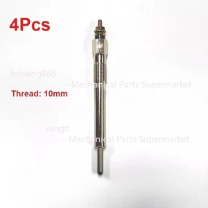 4Pcs Glow Plug For Cater CAT 307C/307D/306D Excavator For Mitsubishi 4M40 Engine - Picture 1 of 2