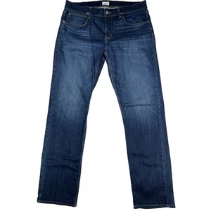 Hudson Byron Straight Leg Jeans Mens 38 Dark Wash Modern Casual Denim - Picture 1 of 9