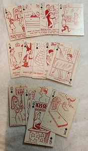 Vintage 1969 Federal Premium Laugh Riots! Sex-O-Toon Playing Cards, Spades - Picture 1 of 4