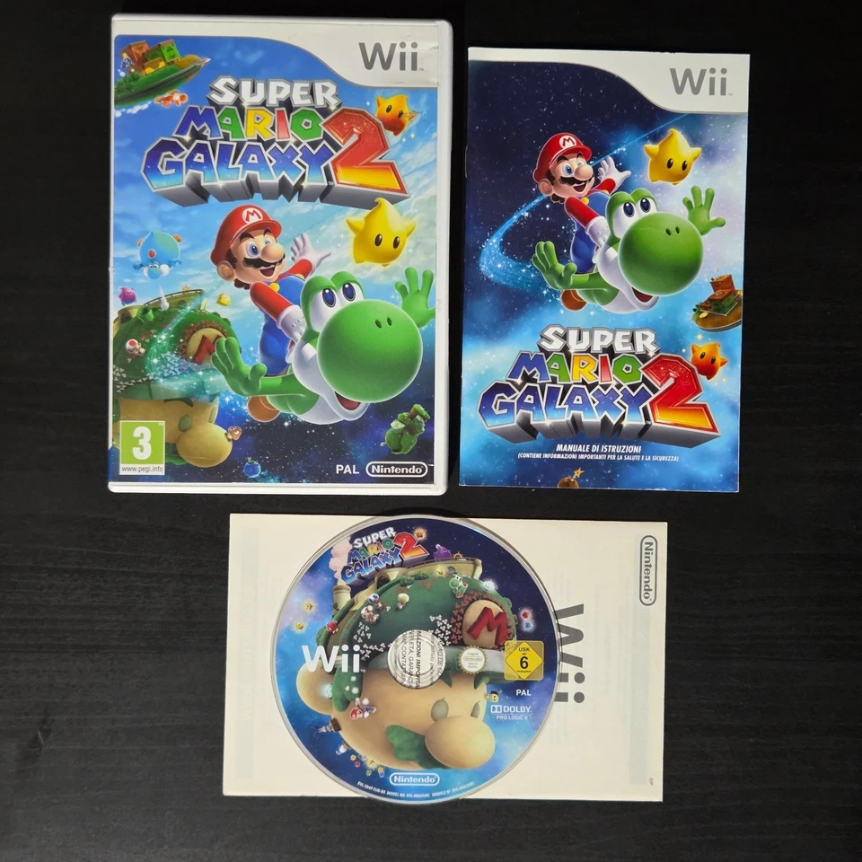 Super Mario Galaxy 2 Per Nintendo Wii e Wii U Pal ITA Multilingua Prima Stampa ♻ - Immagine 1 di 4