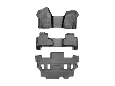 Forro de piso WeatherTech para Chevrolet Tahoe 2015-2020 - Juego completo, negro Foto 1 de 4