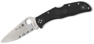 Spyderco Endela Wideland Firefighter Lightweight Folding Knife Flat Ground Blade - Picture 1 of 4