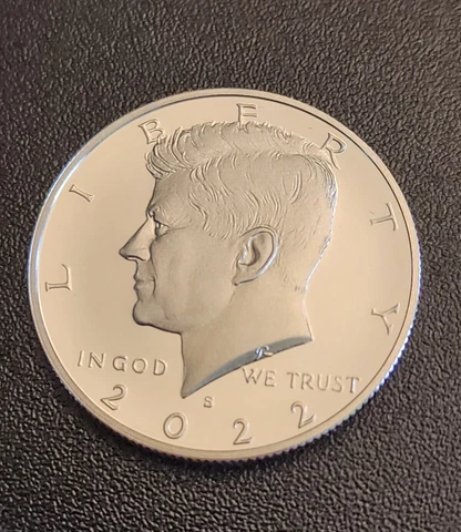2022 S Silver Proof KENNEDY HALF DOLLAR - From a Proof set - From a Proof Set Cover
