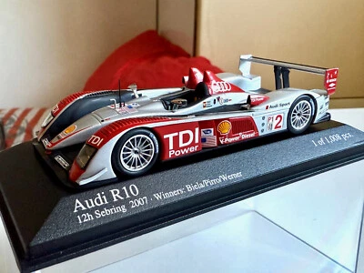 MINICHAMPS 400071692 AUDI R10 TDI WINNER 12h SEBRING 2007 1/43 - Immagine 1 di 4