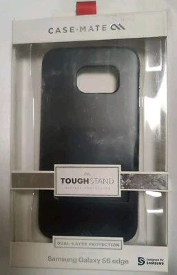 New OEM Case-Mate Tough Stand Shockproof Case for Samsung Galaxy S6 Edge - Black - Image 1 of 4