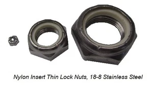 18-8 Stainless Steel Lock Nut, RH, 1 1/4"-12 x 1 13/16"W x 3/4"H, 1 Pc - Picture 1 of 1