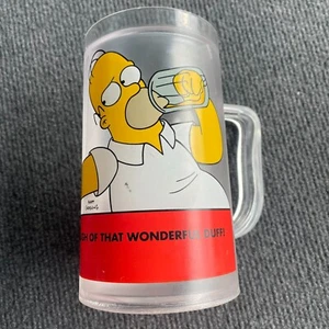 The Simpsons Homer Beer Stein Mug Frosted Double Walled Plastic Collectable - Bild 1 von 5