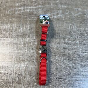 NEW Coastal Pet Products Adjustable 10-14” Dog Collar 5/8” Wide Small S NWT Red