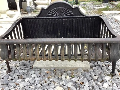 Antique Victorian Rustic Heavy Cast Iron Fireplace Log Holder Coal Basket Insert - Image 1 of 4