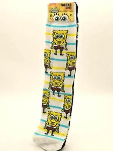 BOB ESPONJA PANTALONES CUADRADOS CALCETINES LARGOS HOMBRE 6-10, MUJER 5-10, NIÑOS 5-8 (NUEVO) - Imagen 1 de 4