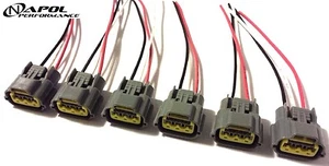 Arnés de cola de cerdo conector de bobina de encendido 6 para Skyline R35 GTR 370Z 350Z VR38DET - Imagen 1 de 1