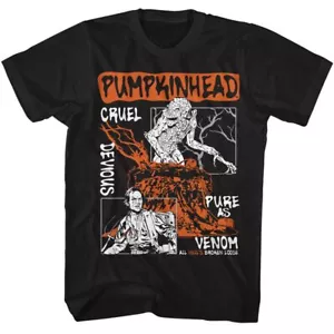 Pumpkinhead - Paneles Alt - Clásicos Americanos - Negro Sólido Adulto Manga Corta T- - Imagen 1 de 3