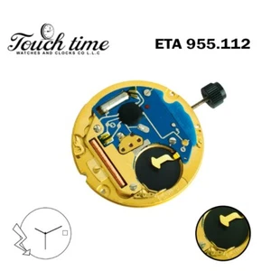 ETA 955.112 Swiss Made Quartz Movement, Gold Date Disk At 3 , 3 Hands. - Picture 1 of 2