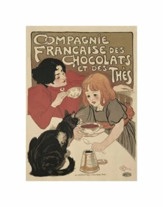 Compagnie Francaise Des Chocolats, Theophile Steinlen, Art Print Poster 14" x11" - Picture 1 of 1