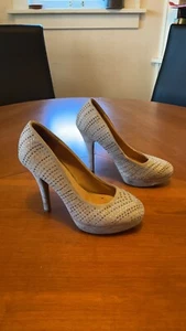 Olsenboye rhinestoned platform heels - Picture 1 of 10