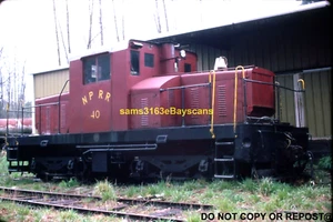 ORIGINAL SLIDE YANCEY RAILROAD NPRR #40 MCIAVILLE NC 1983 - Picture 1 of 1