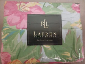 Ralph Lauren Sandy Lane Twin Flat Sheet New Old Stock Hawaiian 100% Cotton - Picture 1 of 2